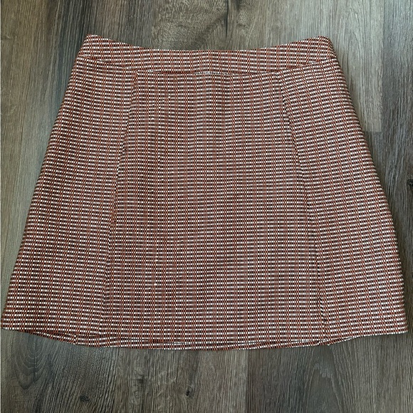 Topshop Skirt – Size 8 Black/White/Rust - Picture 2 of 8